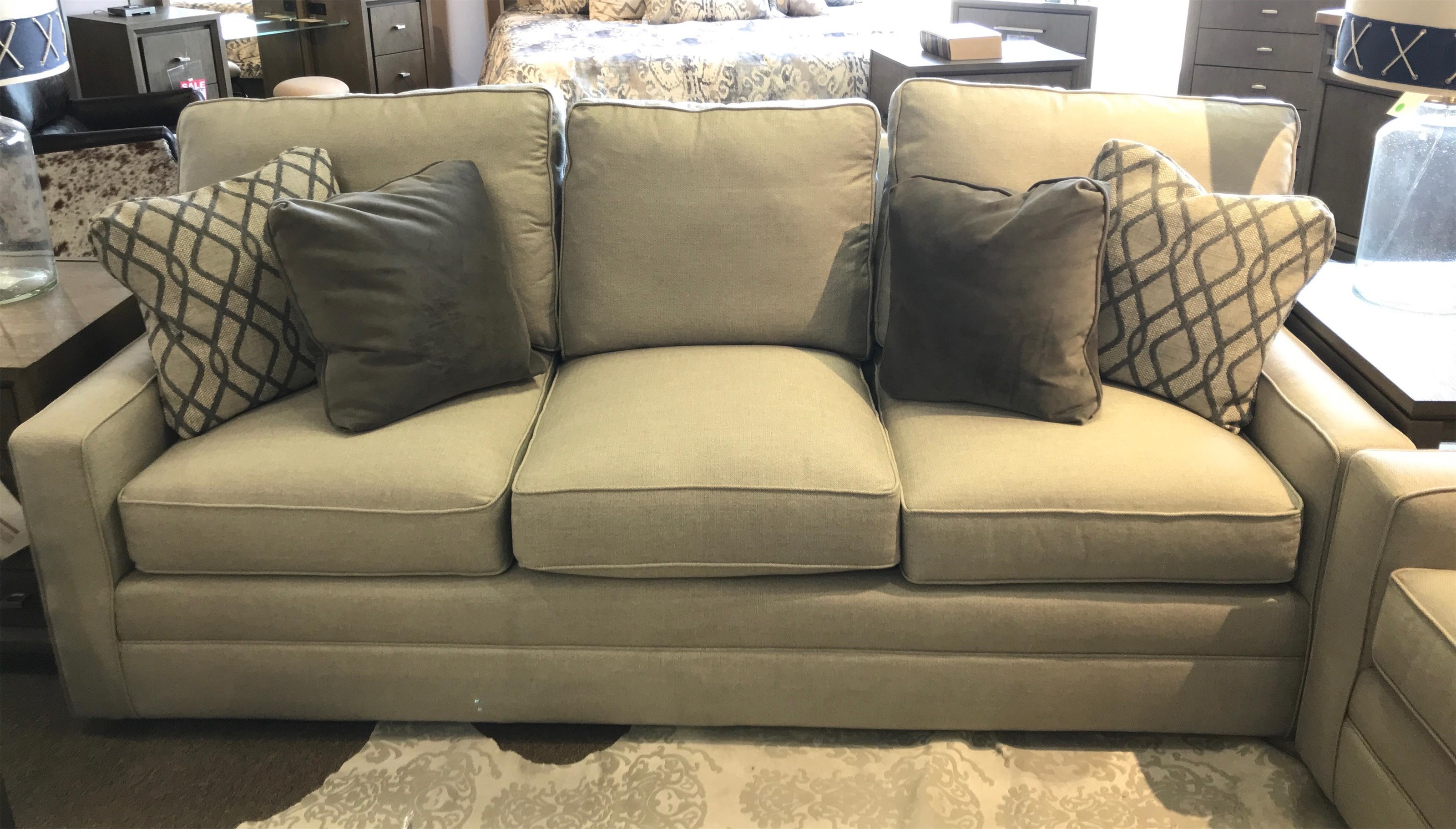 Contemporary Sofa with Track Arms